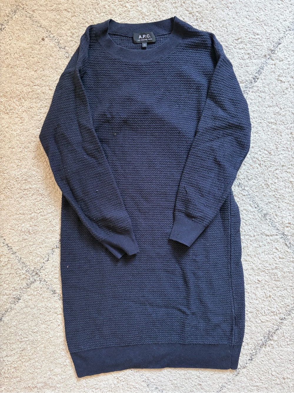 A.P.C. Long waffle knit top